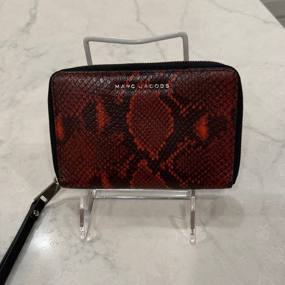 Marc Jacobs Handbags - Marc Jacobs Red and Black Snake Print Wallet